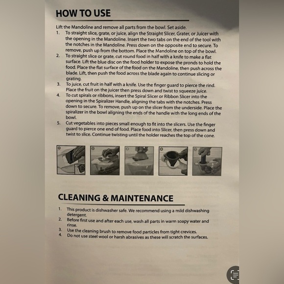 THE ELITE 5-IN-1 MANDOLINE & SPIRLALIZER 11-PIECE SET SEALED (NEW WITH TAGS) - Picture 3 of 5